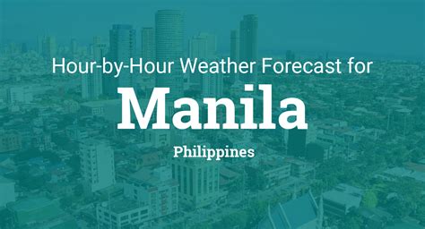 weather in metro manila philippines
